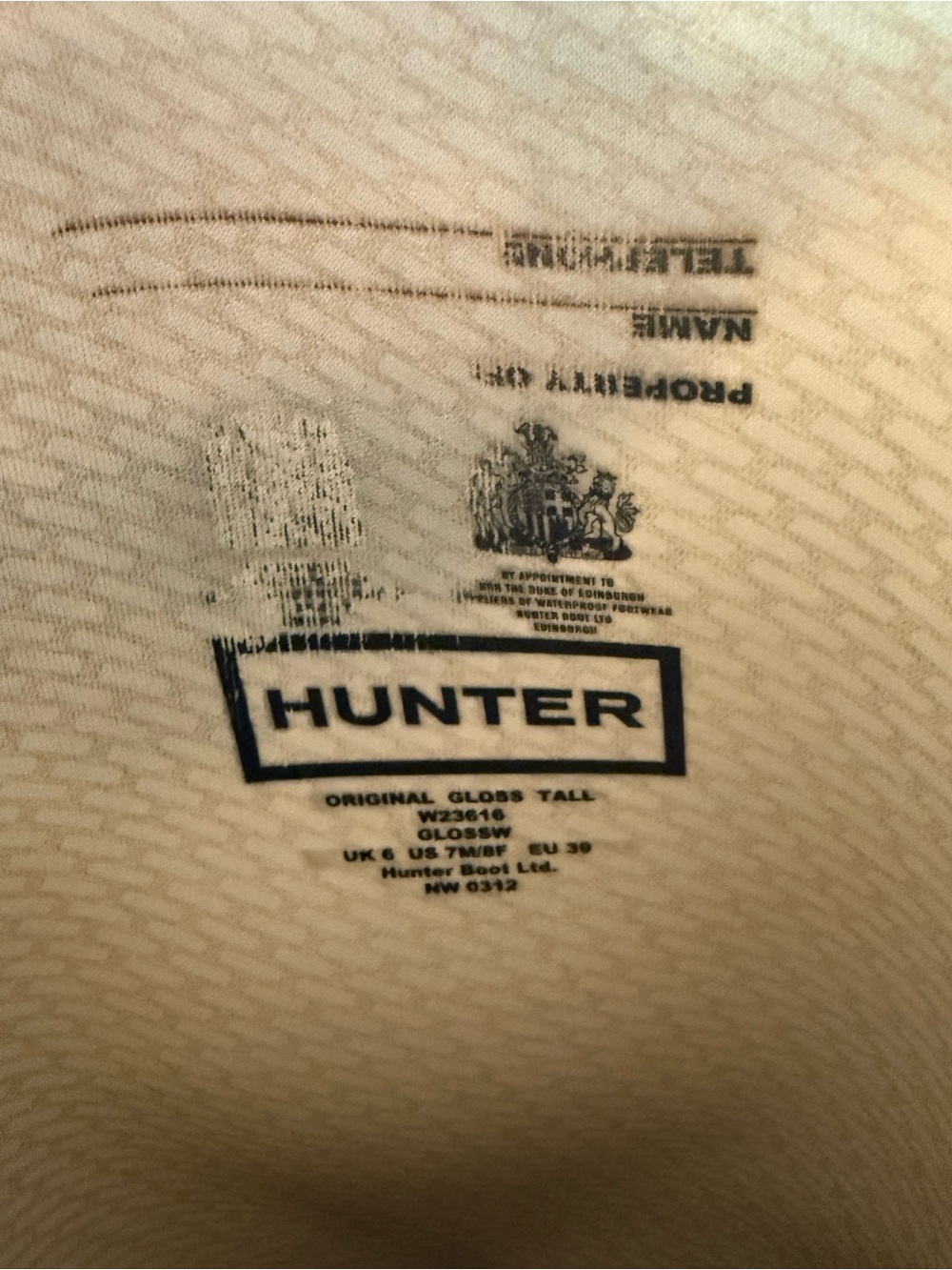 Hunter Black and Red Branded Shoe Box - Picture 7 of 8